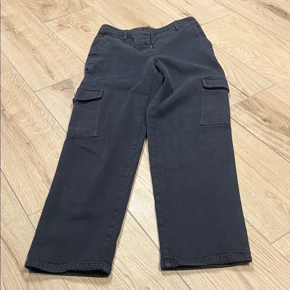 Aritzia Wilfred Free Modern Cargo Pant - Dark washed black